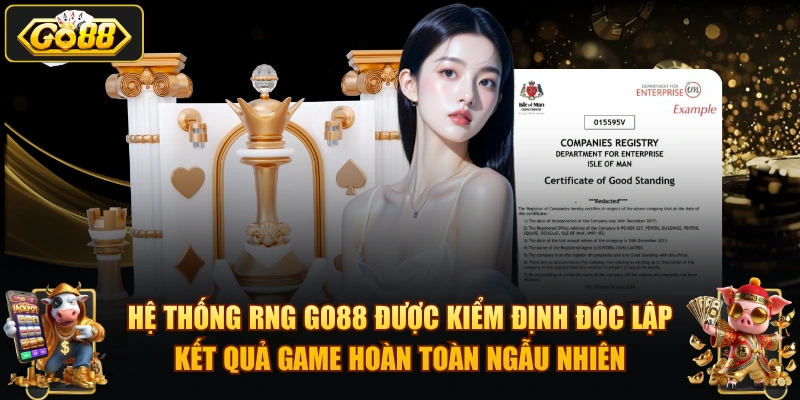 Hệ thống RNG GO88 được kiểm định độc lập – kết quả game hoàn toàn ngẫu nhiên.